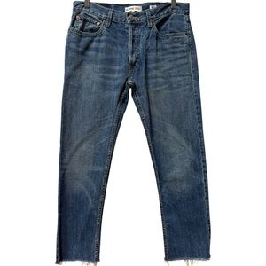 RE/DONE Originals Relaxed Crop Jeans Women's‎ 27 Mid Blue Vintage Wash USA Made